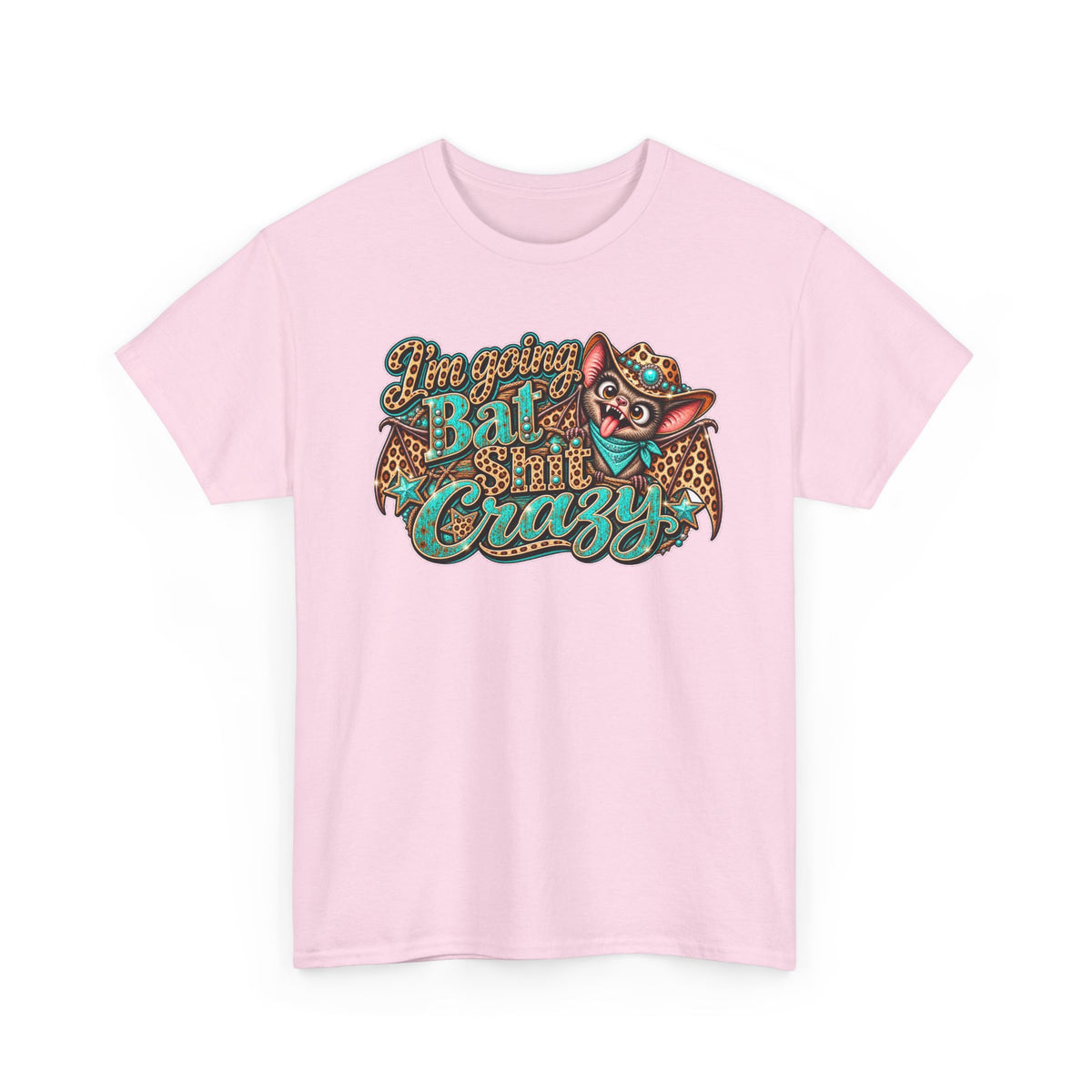 Live Unapologetically Bat Shit Crazy T‑Shirt — Vintage Bat Graphic Tee