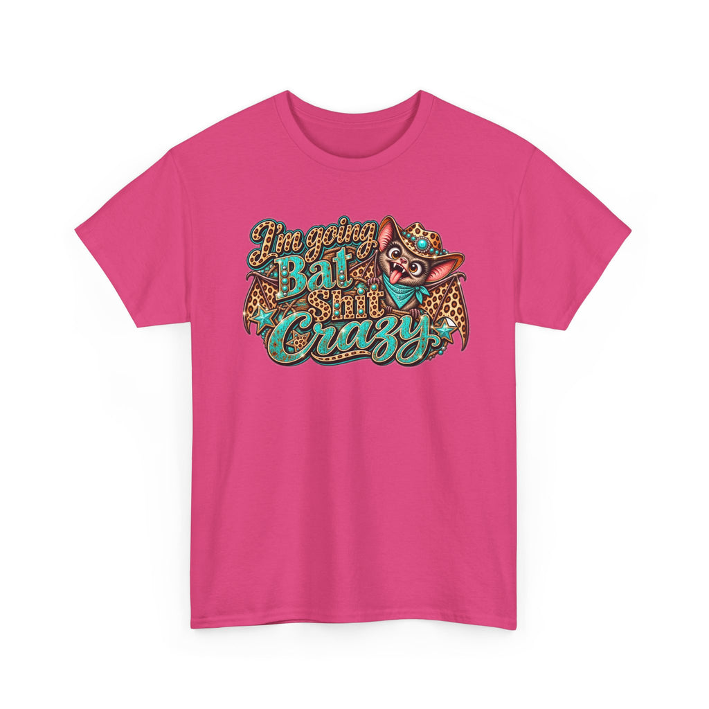 Live Unapologetically Bat Shit Crazy T‑Shirt — Vintage Bat Graphic Tee