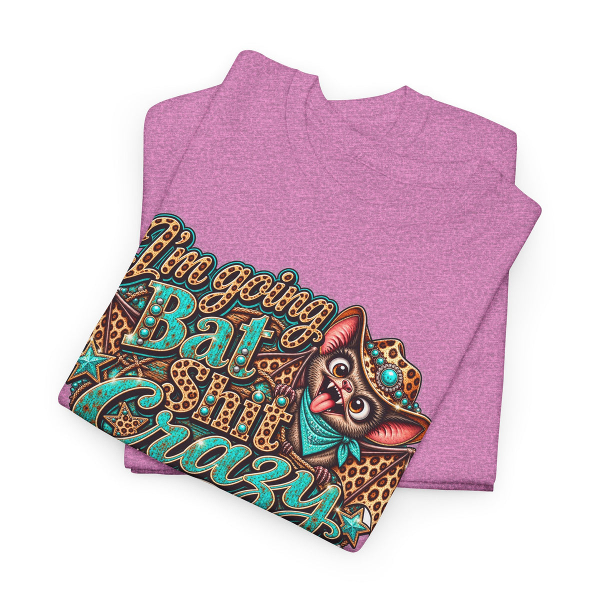 Live Unapologetically Bat Shit Crazy T‑Shirt — Vintage Bat Graphic Tee