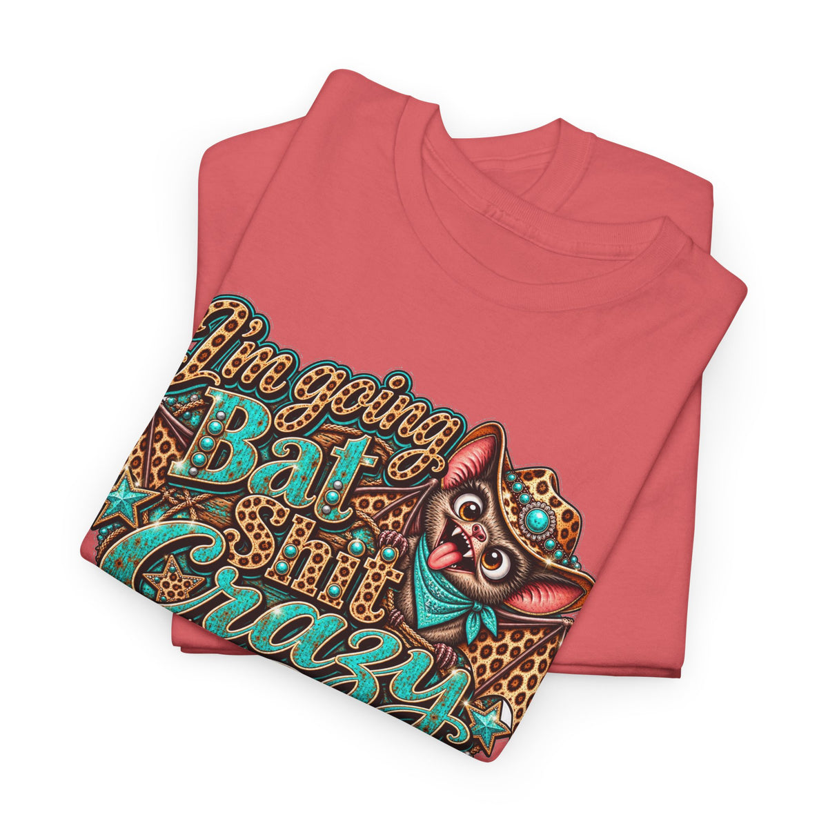 Live Unapologetically Bat Shit Crazy T‑Shirt — Vintage Bat Graphic Tee