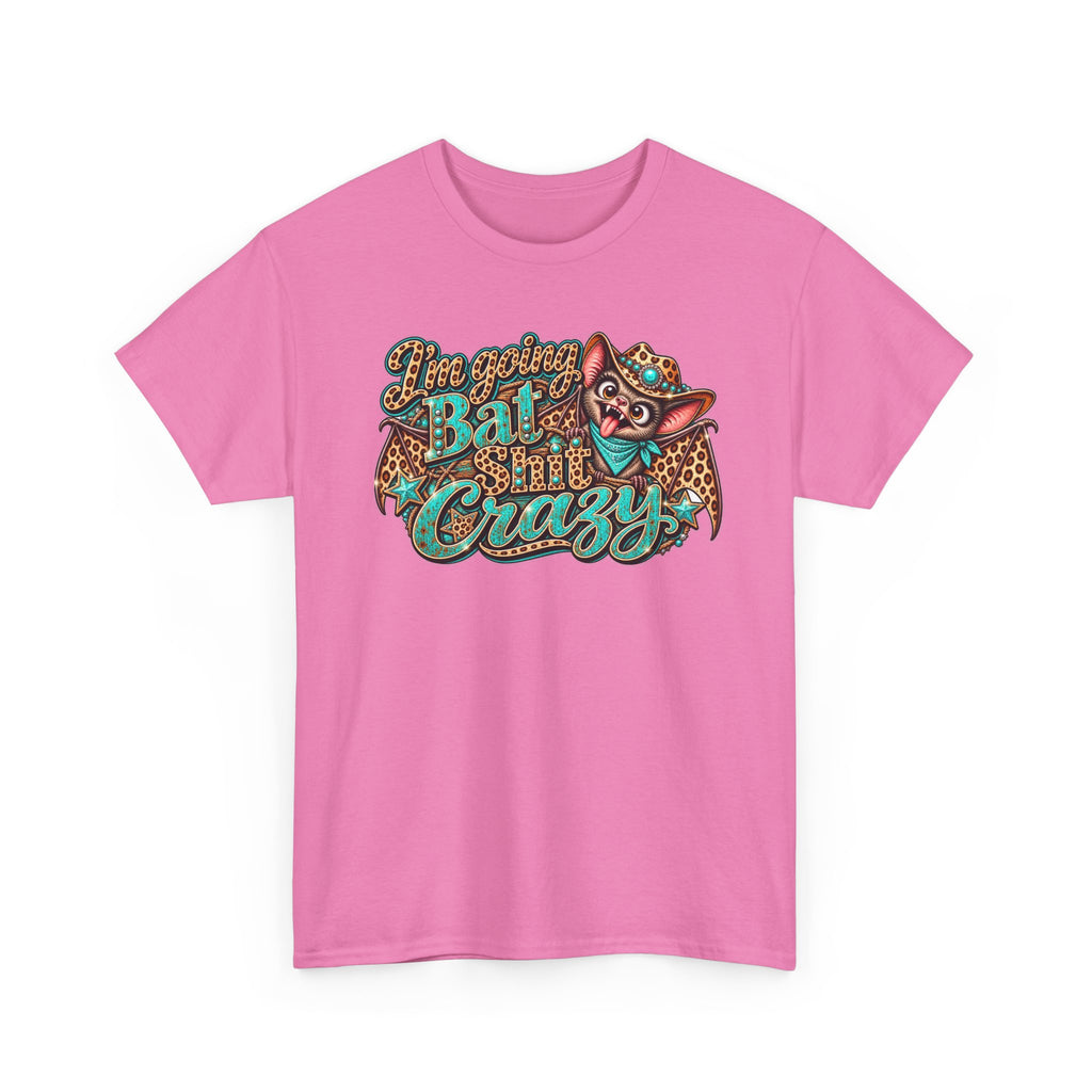 Live Unapologetically Bat Shit Crazy T‑Shirt — Vintage Bat Graphic Tee