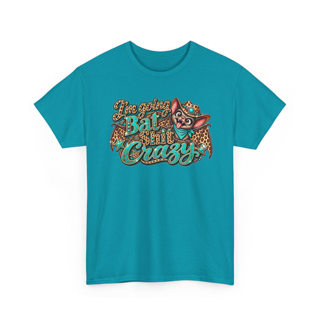 Live Unapologetically Bat Shit Crazy T‑Shirt — Vintage Bat Graphic Tee
