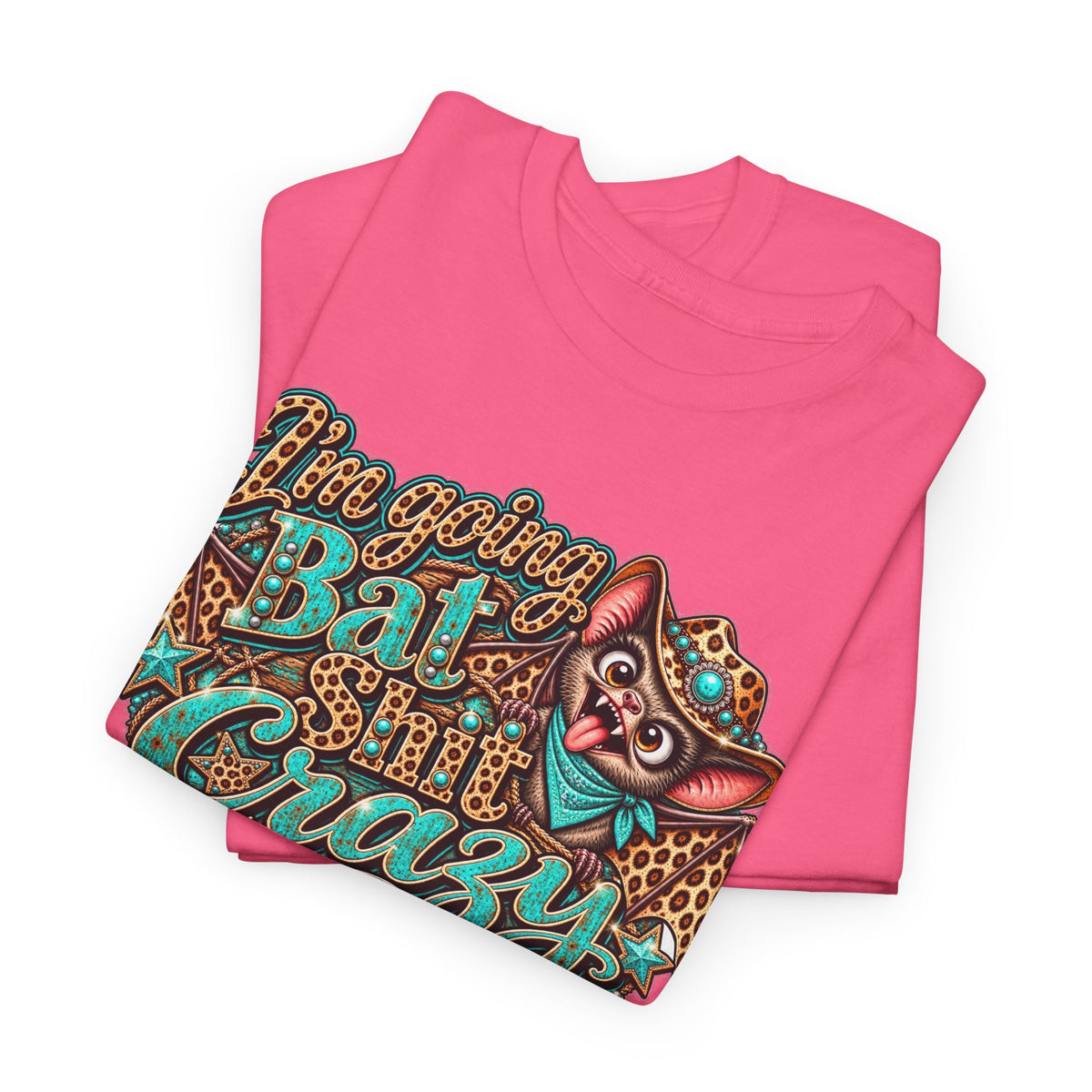 Live Unapologetically Bat Shit Crazy T‑Shirt — Vintage Bat Graphic Tee