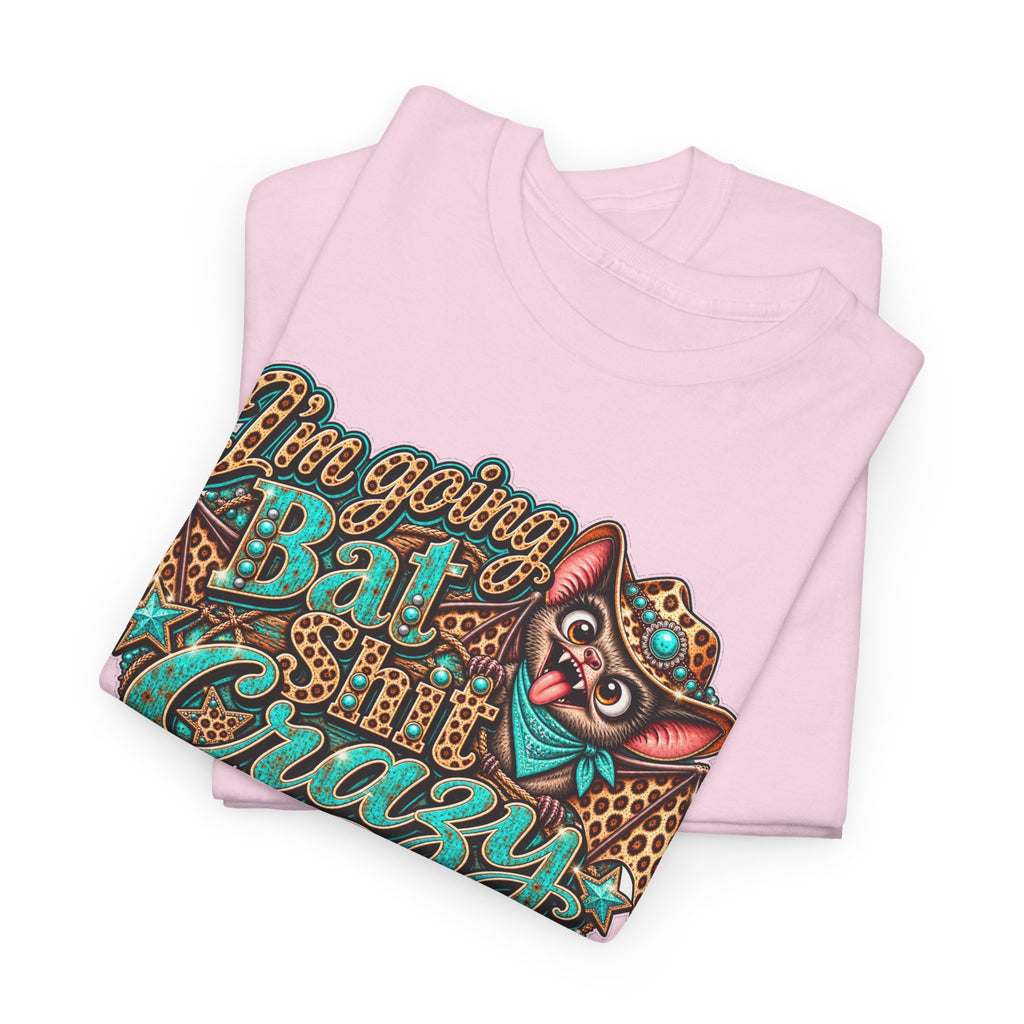 Live Unapologetically Bat Shit Crazy T‑Shirt — Vintage Bat Graphic Tee
