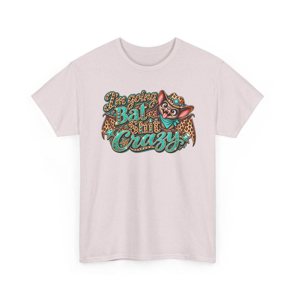 Live Unapologetically Bat Shit Crazy T‑Shirt — Vintage Bat Graphic Tee