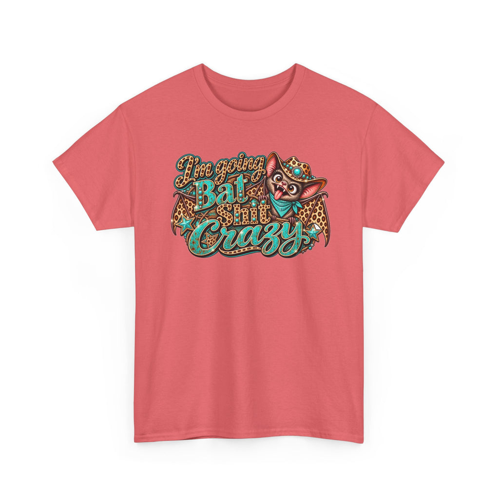 Live Unapologetically Bat Shit Crazy T‑Shirt — Vintage Bat Graphic Tee