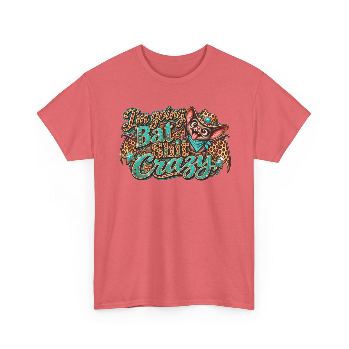 Live Unapologetically Bat Shit Crazy T‑Shirt — Vintage Bat Graphic Tee