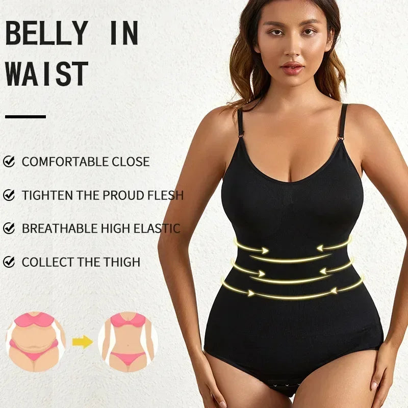 Seamless Light-Control Shapewear Bodysuit