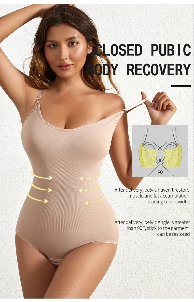 Seamless Light-Control Shapewear Bodysuit